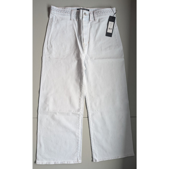 NWT Veronica Beard Grant Braided High Waist Wide Leg Jeans Size 32 Aspen #4D454 - Picture 2 of 13
